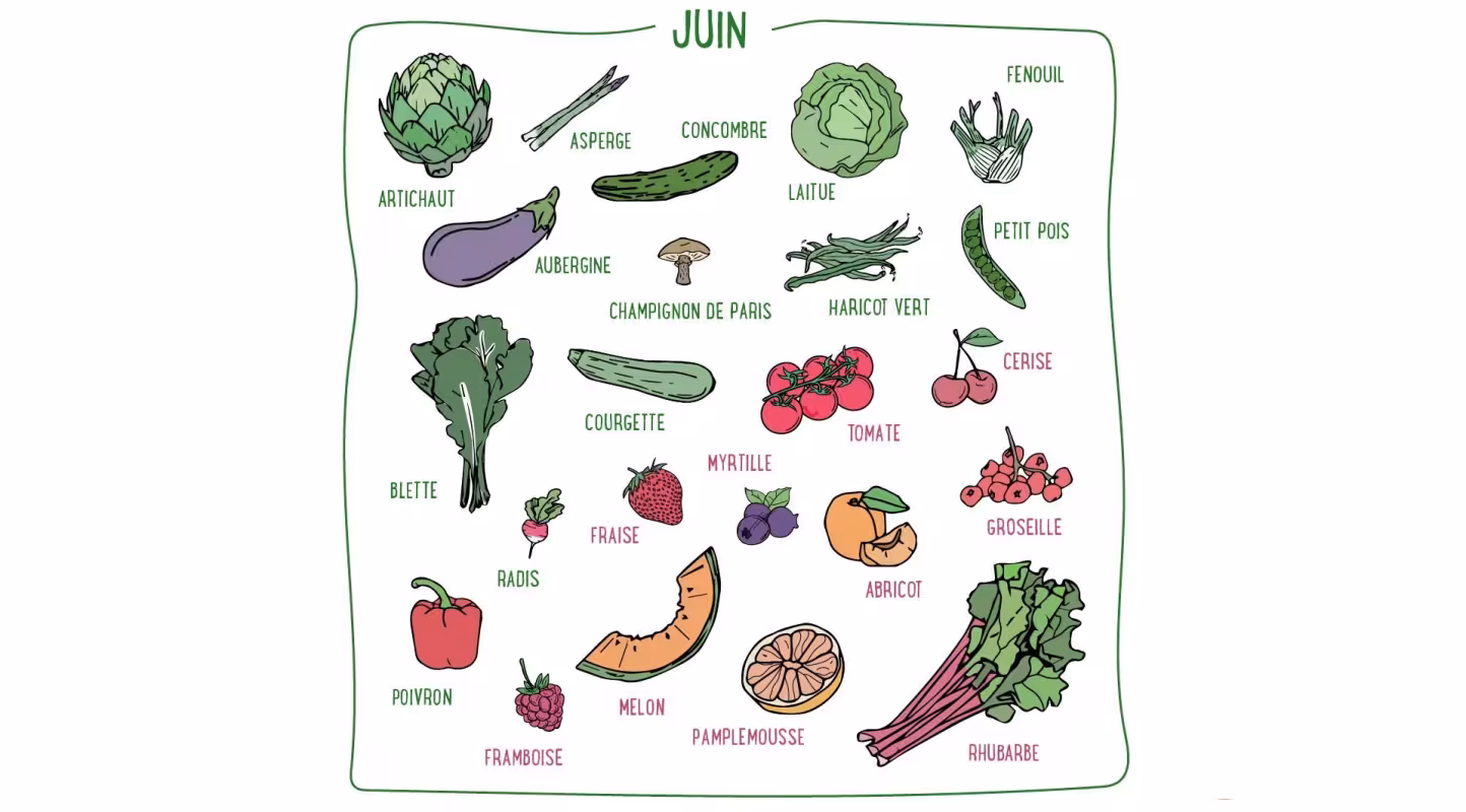 Nos recettes de Juin