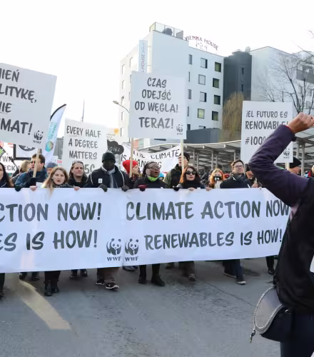 Rassemblement durant la COP24 à Katowice